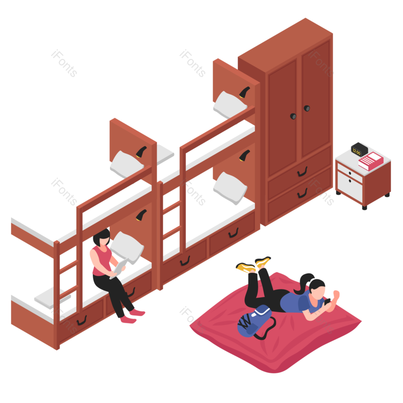 校园图片,女生元素,上学PNG,培训免抠素材